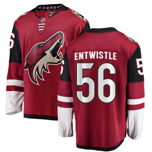 Men's MacKenzie Entwistle Arizona Coyotes Authentic Home Jersey - Red