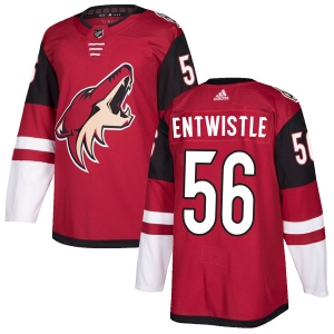 Men's MacKenzie Entwistle Arizona Coyotes Authentic Maroon Home Jersey