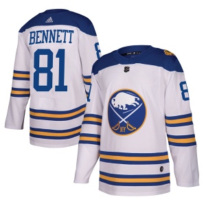 Men's Mac Bennett Buffalo Sabres Authentic 2018 Winter Classic Jersey - White