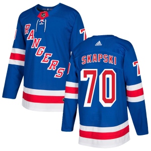 Men's Mackenzie Skapski New York Rangers Authentic Home Jersey - Royal Blue