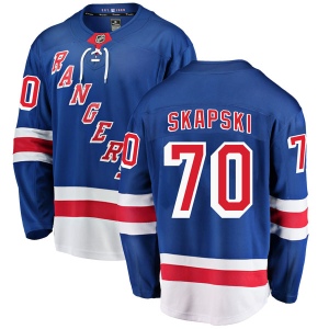 Men's Mackenzie Skapski New York Rangers Breakaway Home Jersey - Blue