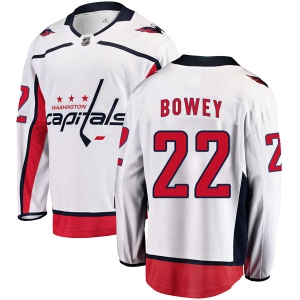 Men's Madison Bowey Washington Capitals Breakaway Away Jersey - White