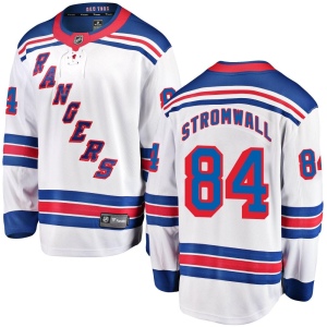 Men's Malte Stromwall New York Rangers Breakaway Away Jersey - White