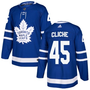 Men's Marc-Andre Cliche Toronto Maple Leafs Authentic Home Jersey - Blue