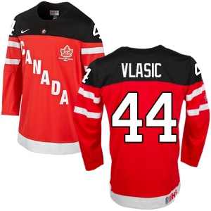 Men's Marc-Edouard Vlasic Team Canada Premier 100th Anniversary Olympic Hockey Jersey - Red