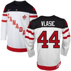 Men's Marc-Edouard Vlasic Team Canada Premier 100th Anniversary Olympic Hockey Jersey - White