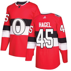 Men's Marc Hagel Ottawa Senators Authentic 2017 100 Classic Jersey - Red