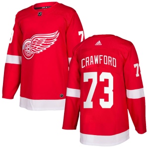 Men's Marcus Crawford Detroit Red Wings Authentic Home Jersey - Red