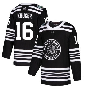 Men's Marcus Kruger Chicago Blackhawks Authentic 2019 Winter Classic Jersey - Black