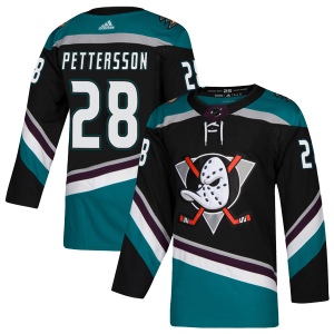 Men's Marcus Pettersson Anaheim Ducks Authentic Teal Alternate Jersey - Black