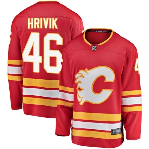 Men's Marek Hrivik Calgary Flames Breakaway Alternate Jersey - Red