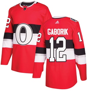 Men's Marian Gaborik Ottawa Senators Authentic 2017 100 Classic Jersey - Red