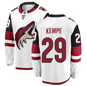 Men's Mario Kempe Arizona Coyotes Authentic Away Jersey - White