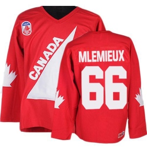 Men's Mario Lemieux Team Canada Premier 1991 Throwback Olympic Hockey Jersey - Red