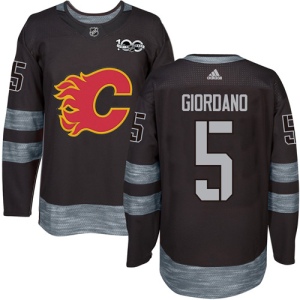 Men's Mark Giordano Calgary Flames Authentic 1917-2017 100th Anniversary Jersey - Black