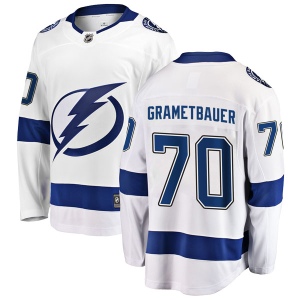 Men's Mark Grametbauer Tampa Bay Lightning Breakaway Away Jersey - White