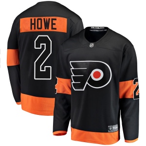 Men's Mark Howe Philadelphia Flyers Breakaway Alternate Jersey - Black