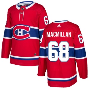 Men's Mark MacMillan Montreal Canadiens Authentic Home Jersey - Red