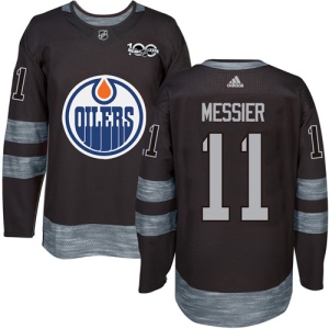 Men's Mark Messier Edmonton Oilers Authentic 1917-2017 100th Anniversary Jersey - Black