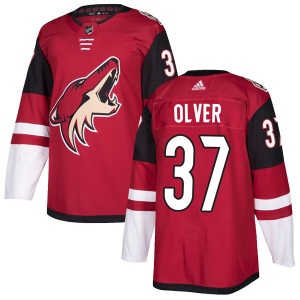 Men's Mark Olver Arizona Coyotes Authentic Maroon Home Jersey