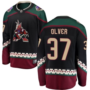 Men's Mark Olver Arizona Coyotes Breakaway Alternate Jersey - Black