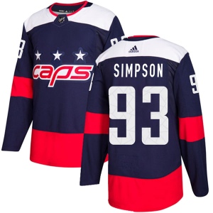 Men's Mark Simpson Washington Capitals Authentic 2018 Stadium Series Jersey - Navy Blue