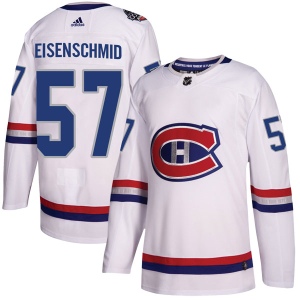 Men's Markus Eisenschmid Montreal Canadiens Authentic 2017 100 Classic Jersey - White