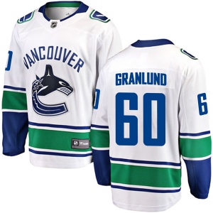 Men's Markus Granlund Vancouver Canucks Breakaway Away Jersey - White