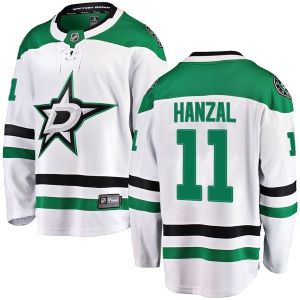 Men's Martin Hanzal Dallas Stars Breakaway Away Jersey - White