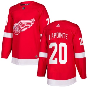 Men's Martin Lapointe Detroit Red Wings Authentic Home Jersey - Red