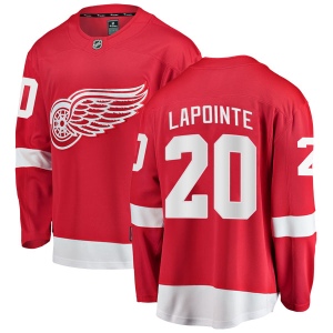 Men's Martin Lapointe Detroit Red Wings Breakaway Home Jersey - Red