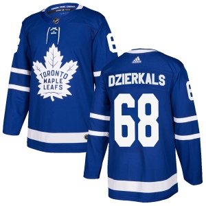 Men's Martins Dzierkals Toronto Maple Leafs Authentic Home Jersey - Blue