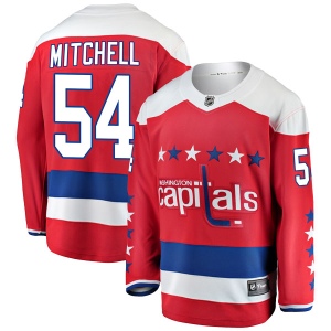 Men's Mason Mitchell Washington Capitals Breakaway Alternate Jersey - Red