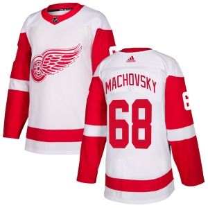 Men's Matej Machovsky Detroit Red Wings Authentic Jersey - White