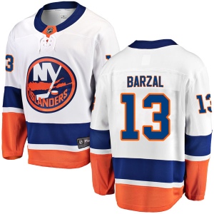 Men's Mathew Barzal New York Islanders Breakaway Away Jersey - White