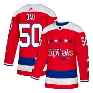 Men's Mathias Bau Washington Capitals Authentic Alternate Jersey - Red