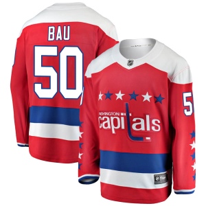 Men's Mathias Bau Washington Capitals Breakaway Alternate Jersey - Red