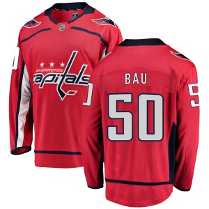 Men's Mathias Bau Washington Capitals Breakaway Home Jersey - Red