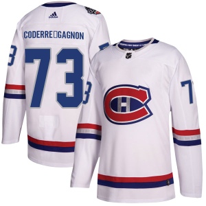 Men's Mathieu Coderre-Gagnon Montreal Canadiens Authentic 2017 100 Classic Jersey - White