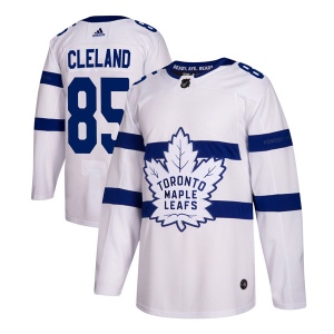 Men's Matias Cleland Toronto Maple Leafs Authentic 2018 Stadium Series Jersey - White