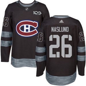 Men's Mats Naslund Montreal Canadiens Authentic 1917-2017 100th Anniversary Jersey - Black