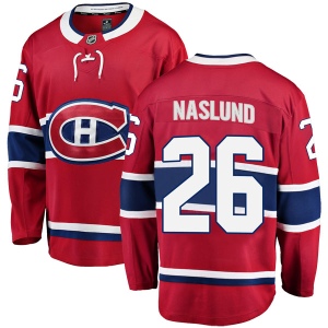 Men's Mats Naslund Montreal Canadiens Breakaway Home Jersey - Red