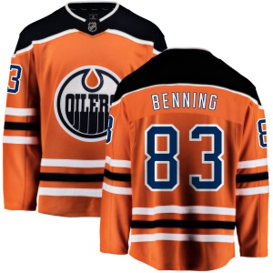 Men's Matt Benning Edmonton Oilers Home Breakaway Jersey - Orange