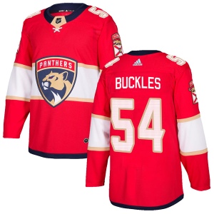 Men's Matt Buckles Florida Panthers Authentic Home Jersey - Red