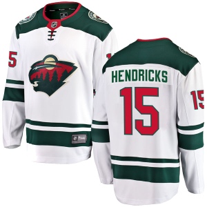 Men's Matt Hendricks Minnesota Wild Breakaway Away Jersey - White