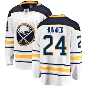 Men's Matt Hunwick Buffalo Sabres Breakaway Away Jersey - White