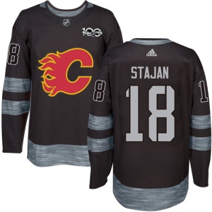 Men's Matt Stajan Calgary Flames Authentic 1917-2017 100th Anniversary Jersey - Black