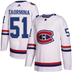 Men's Matt Taormina Montreal Canadiens Authentic 2017 100 Classic Jersey - White