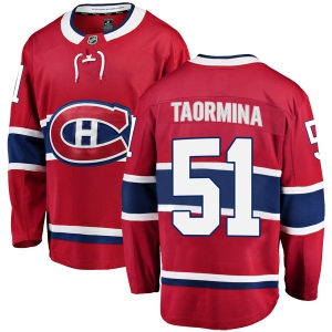 Men's Matt Taormina Montreal Canadiens Breakaway Home Jersey - Red