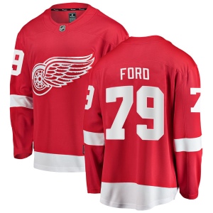 Men's Matthew Ford Detroit Red Wings Breakaway Home Jersey - Red